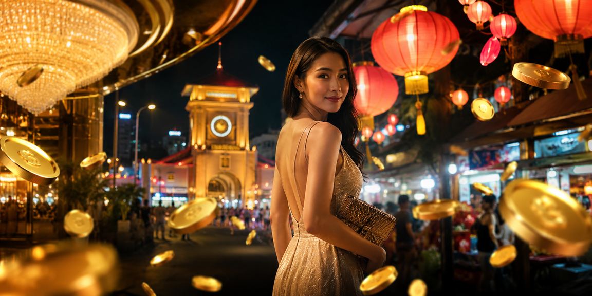 Không khí casino và jackpot tại chợ đêm TP.HCM về đêm sôi động